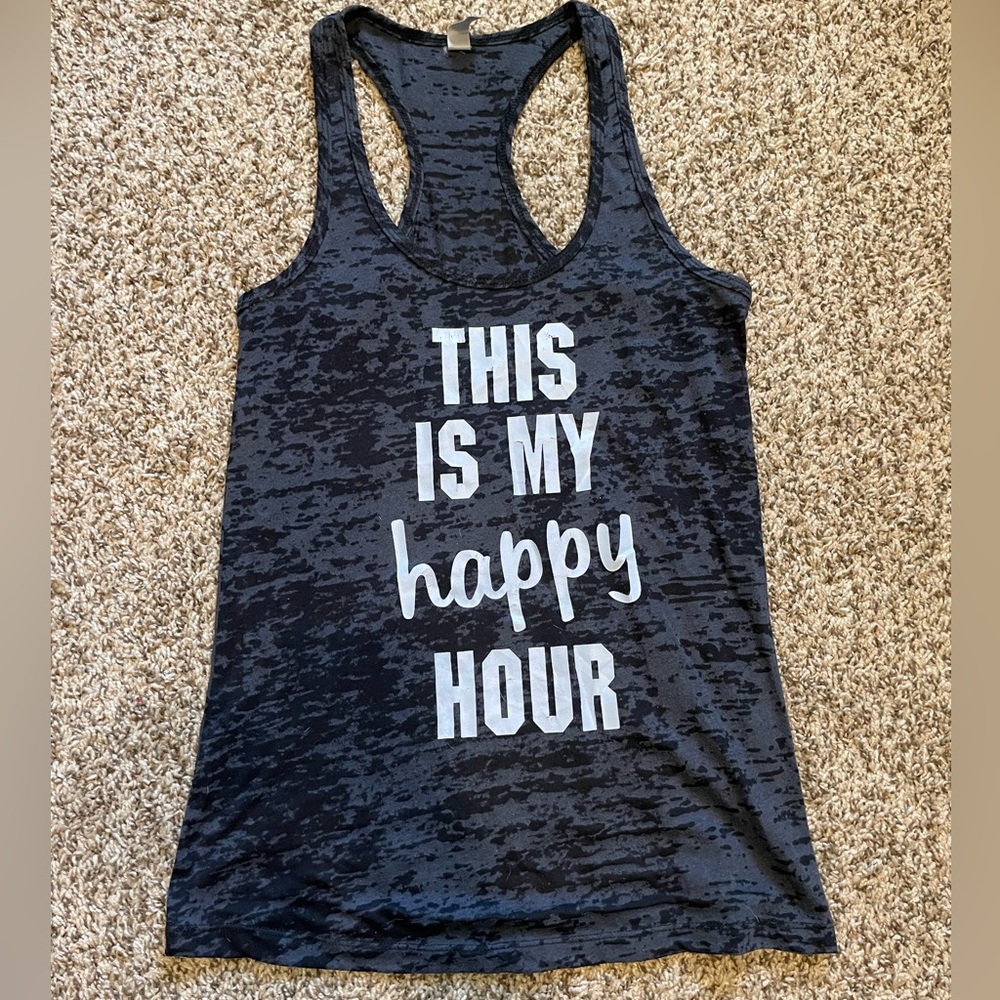 Black tank top